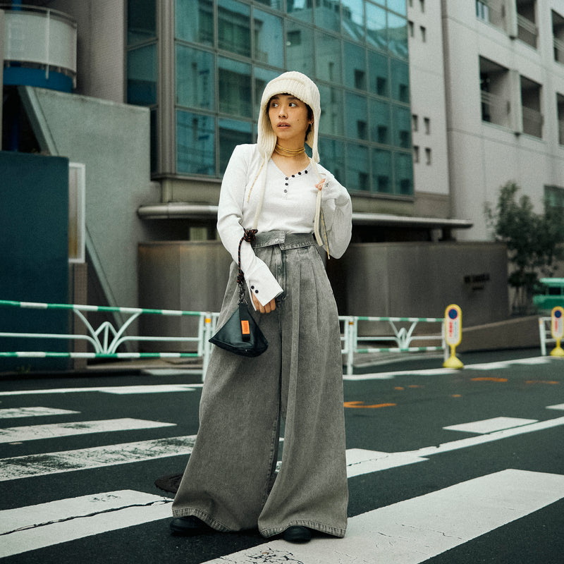 HIGH WAIST WIDE PANTS【UO2532601】